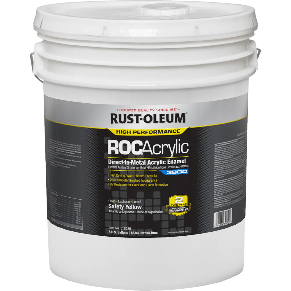 NRX CoverThane Topcoat 5 Gallon Safety Yellow Paint