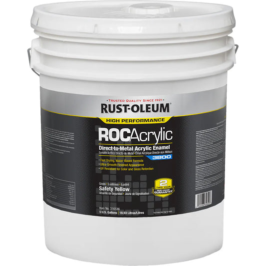 NRX CoverThane Topcoat 5 Gallon Safety Yellow Paint